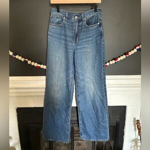 Madewell super wide leg jeans